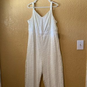 NWT Torrid Ivory Bridal Lace Jumpsuit